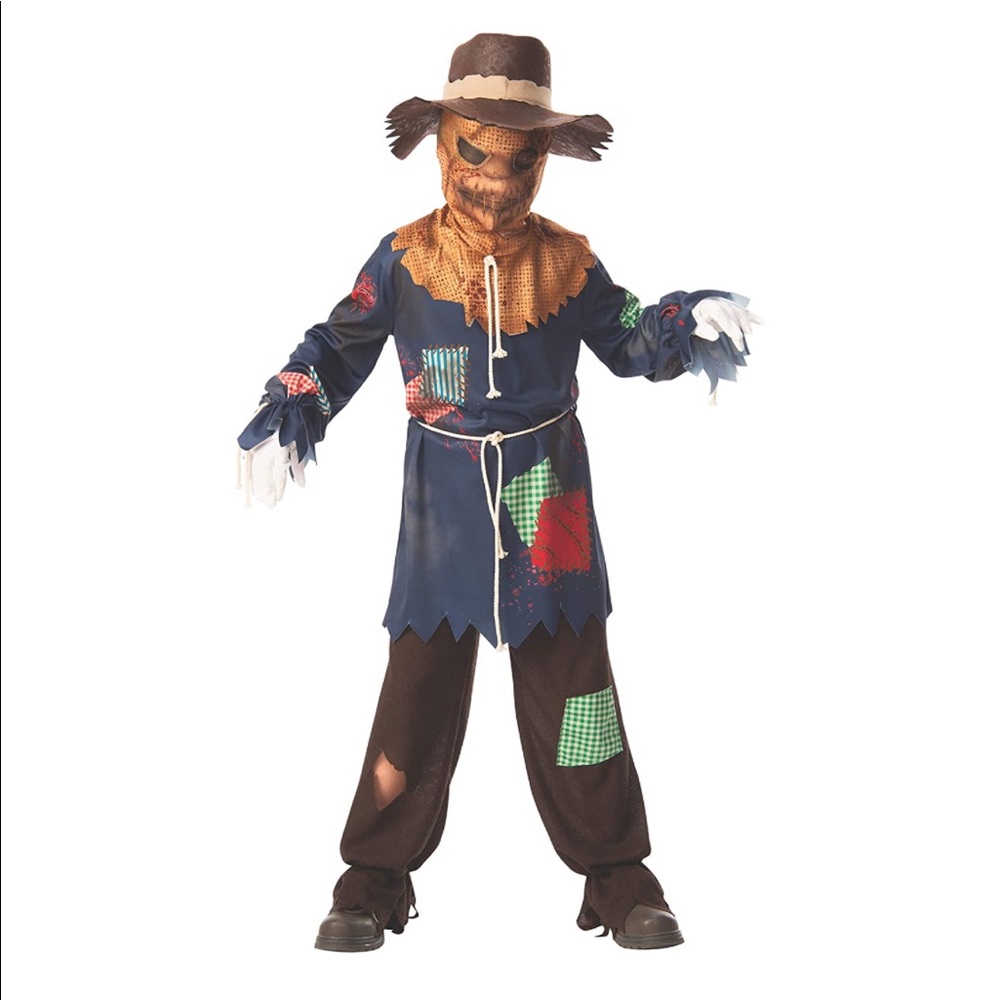 Sinister Scarecrow Costume for Kids Size M
